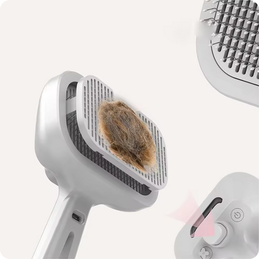 Rechargeable Pet Spray Disinfection Comb, Self-Cleaning, Massage, Hair Care Steam Brush, Type C