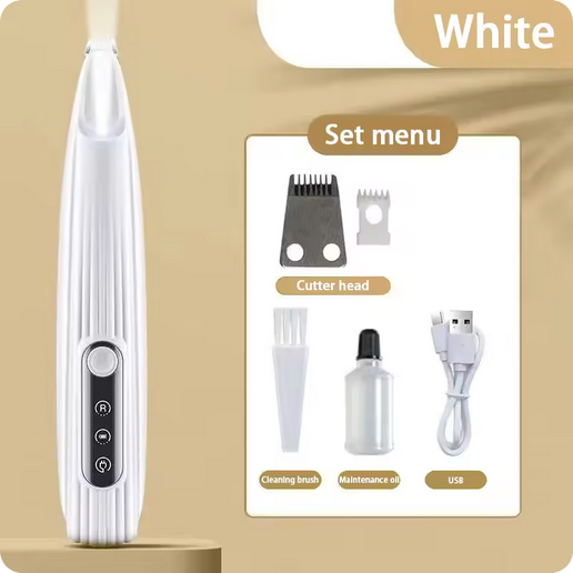 Portable Dog Foot Trimmer LED Light with Rechargeable Cordless Nail Grinder